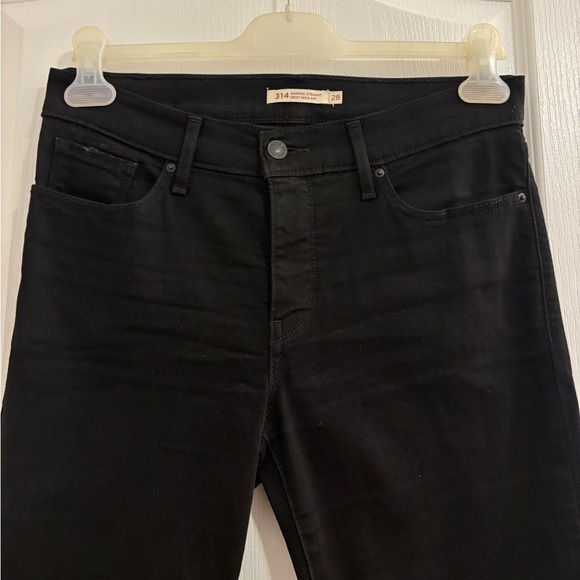 Levi's Women’s 314 Shaping Straight Black Jeans - 28 - Picture 5 of 16